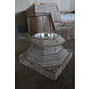 Voerbak Oud Indische Poer - B25xD25xH17 cm