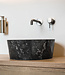 Loutro Bathroomware Waskom Marmer | Black | 2 Maten
