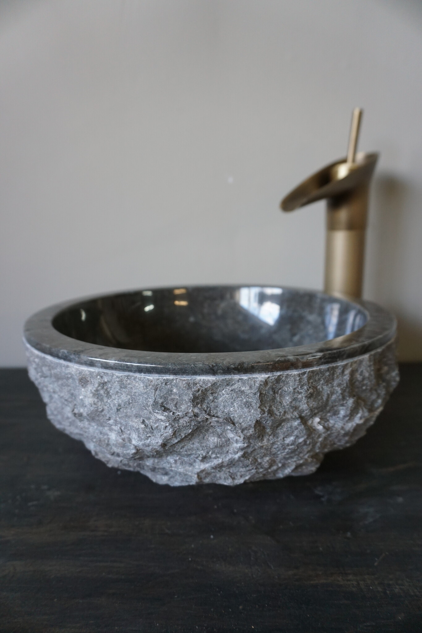 Loutro Bathroomware Waskom Natuursteen | Ø30 x H14 cm