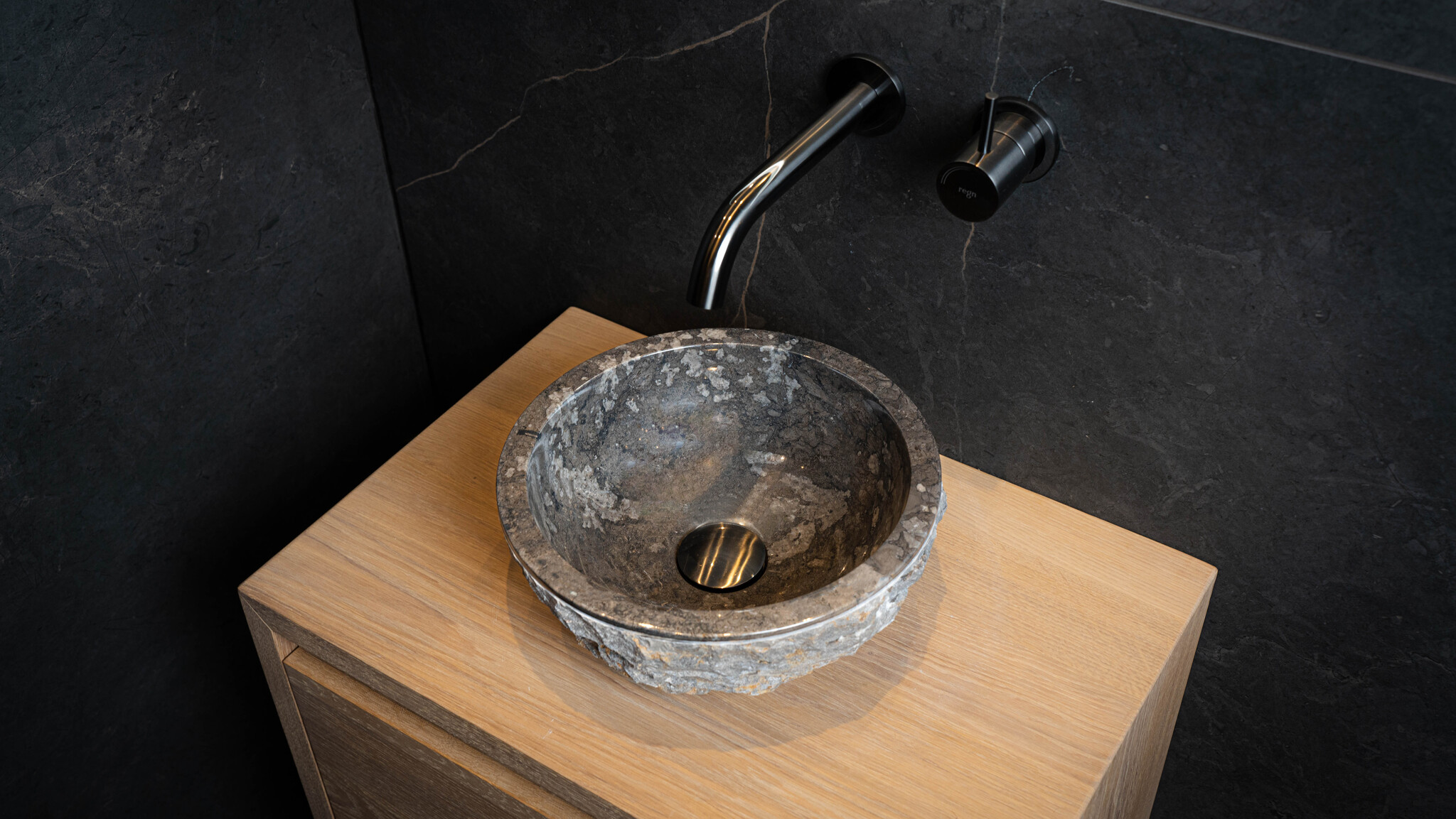 Loutro Bathroomware Waskom Natuursteen | Ø30 x H14 cm
