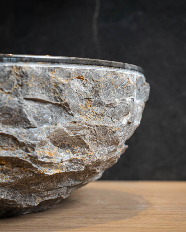 Loutro Bathroomware Waskom Natuursteen | Ø30 x H14 cm