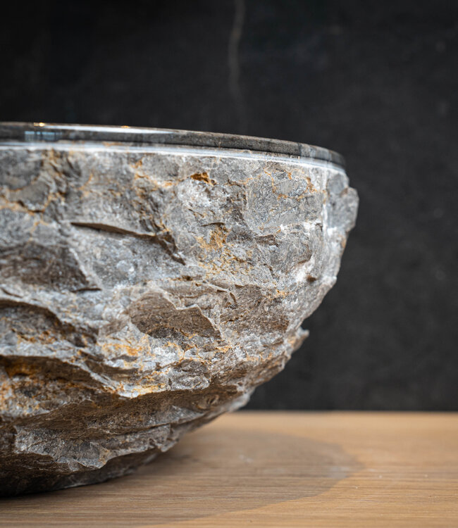 Loutro Bathroomware Waskom Natuursteen | Ø30 x H14 cm