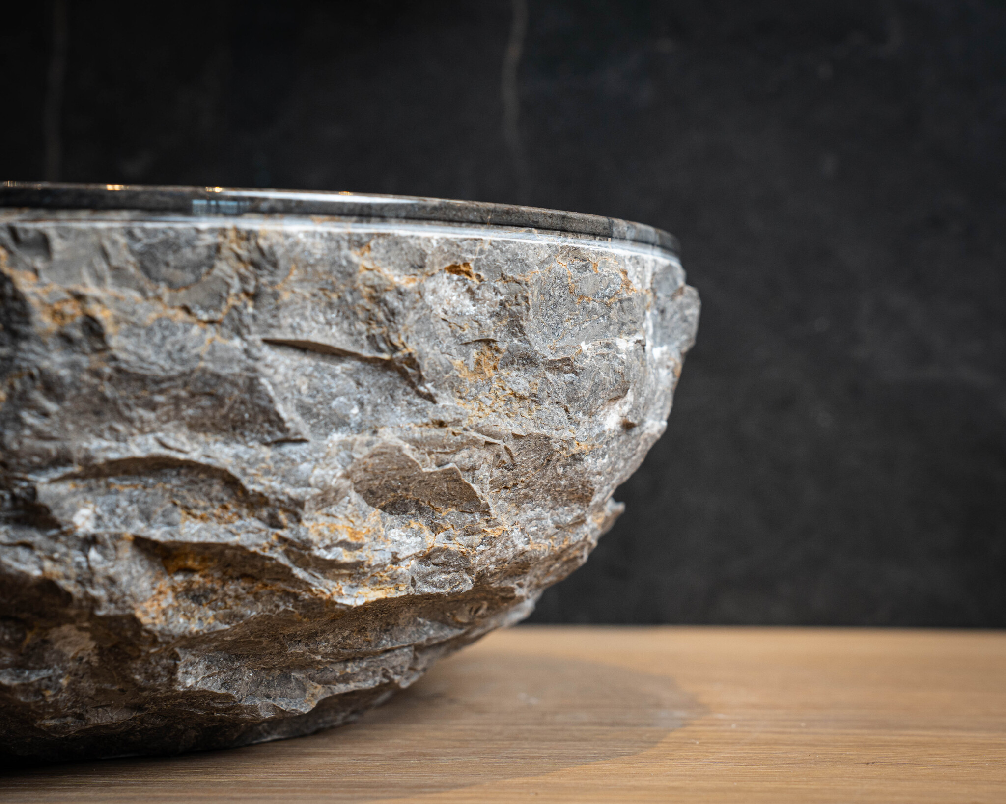 Loutro Bathroomware Waskom Natuursteen | Ø30 x H14 cm