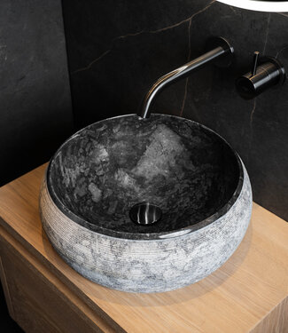 Loutro Bathroomware Waskom Natuursteen | Gefrijnd | 2 Maten