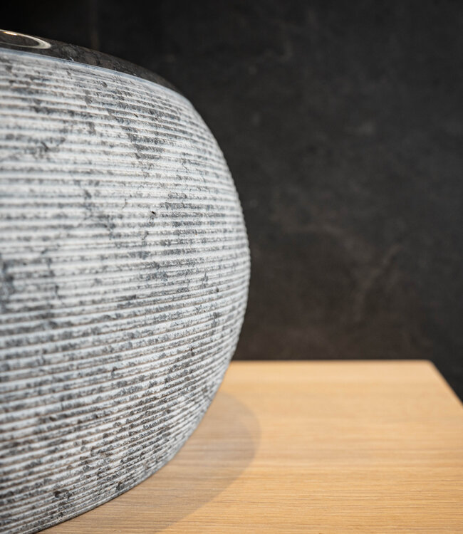 Rene Houtman Waskom Natuursteen | Gefrijnd | 2 Maten