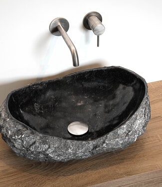 Loutro Bathroomware Waskom Natuursteen | Gekapt | Meerdere Maten