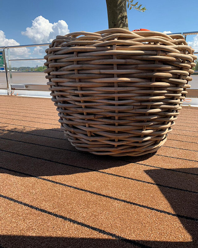 Rene Houtman Drypot Bloempot Rattan Outdoor - 4 Maten