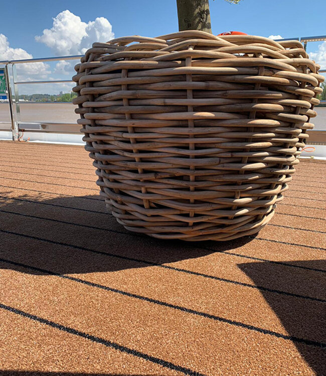 Rene Houtman Drypot Bloempot Rattan Outdoor - 4 Maten