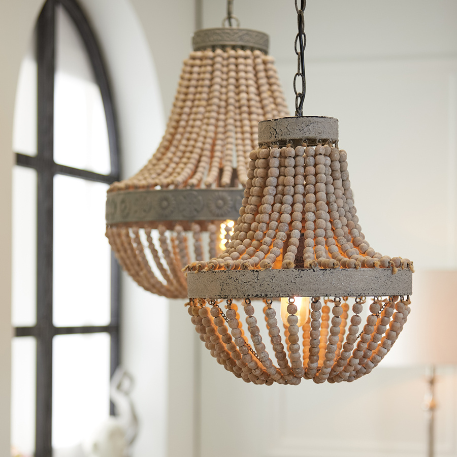 Light&Living Luna Kralen Hanglamp - 51 x H63 cm