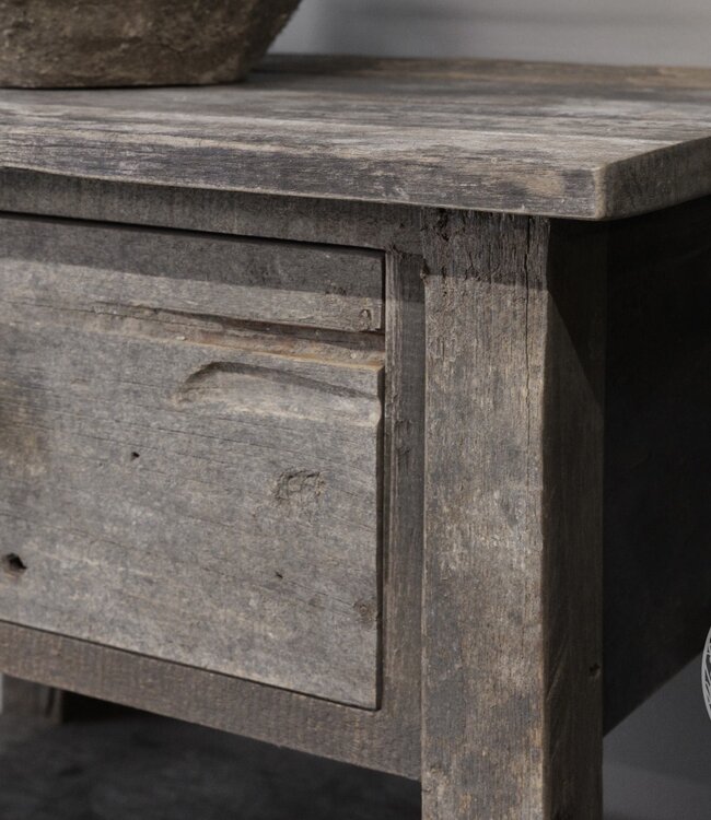 Be-Uniq Nachtkastje Barts | Teakhout | H50 x B50 x D35 cm