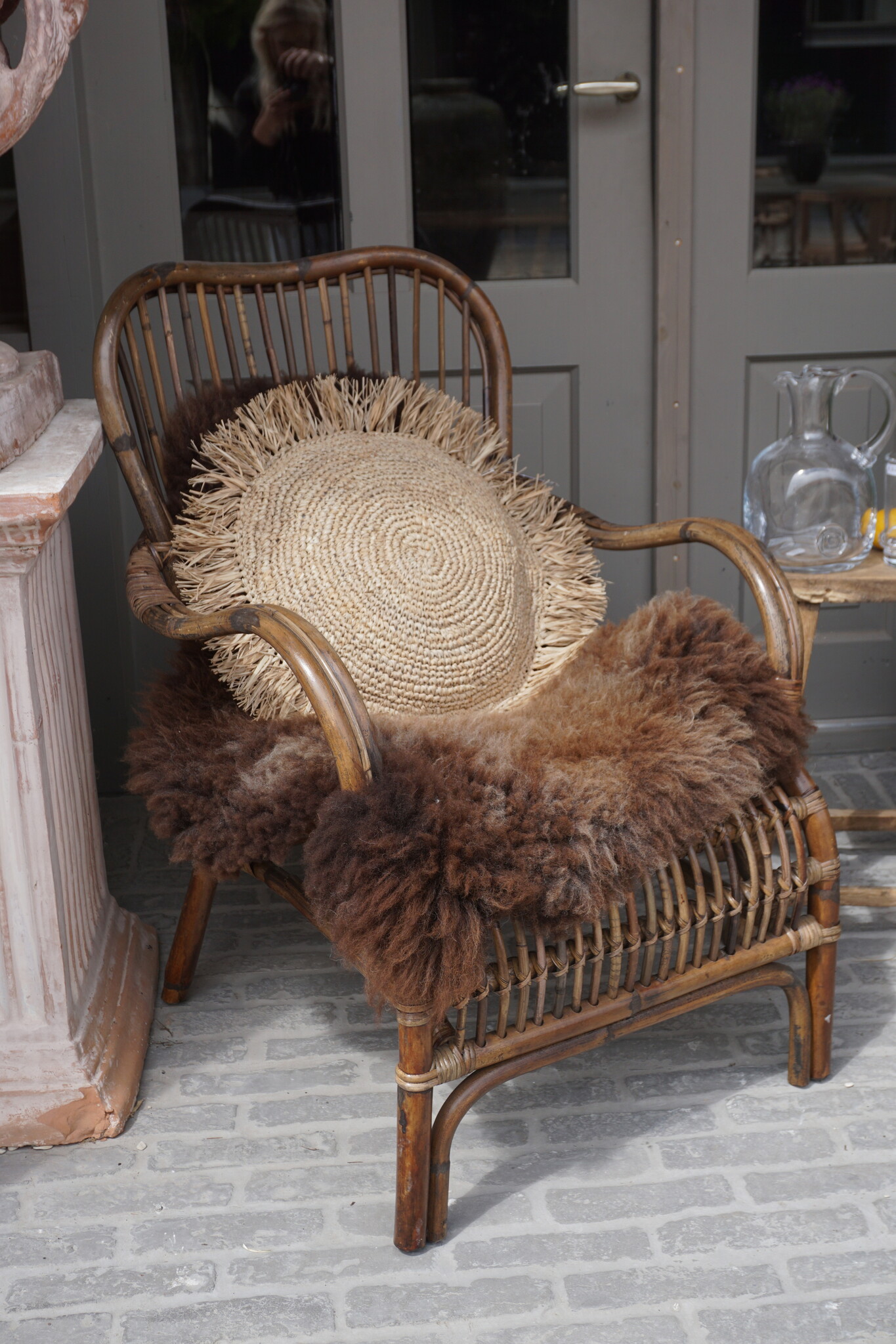 Rene Houtman Bamboe Armstoel/Fauteuil | L83 x B64 x H86 cm