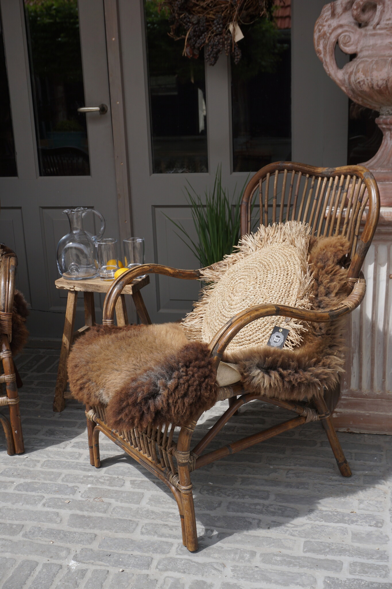 Rene Houtman Bamboe Armstoel/Fauteuil | L83 x B64 x H86 cm