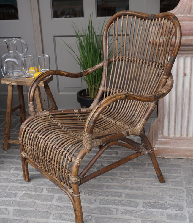 Rene Houtman Bamboe Armstoel/Fauteuil | L83 x B64 x H86 cm