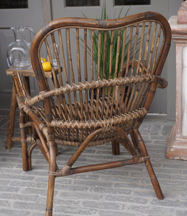 Rene Houtman Bamboe Armstoel/Fauteuil | L83 x B64 x H86 cm