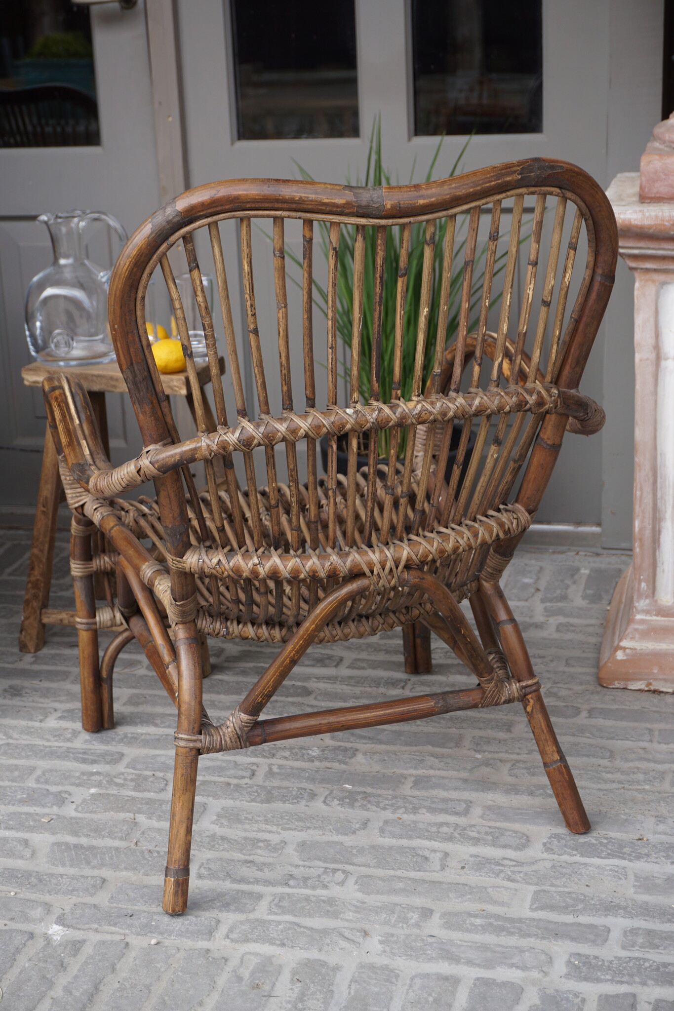 Rene Houtman Bamboe Armstoel/Fauteuil | L83 x B64 x H86 cm