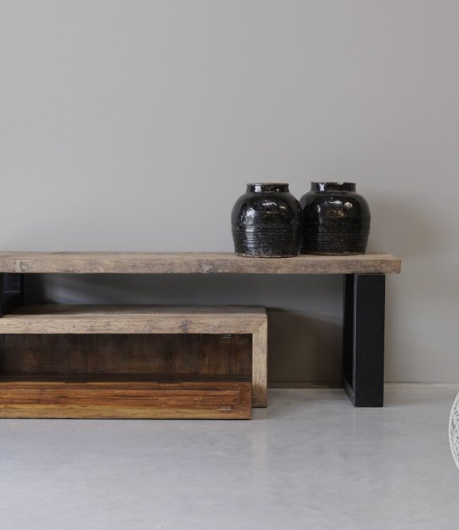 Be-Uniq TV Meubel | 2-delig Met Klep | H50 x B190 x D40