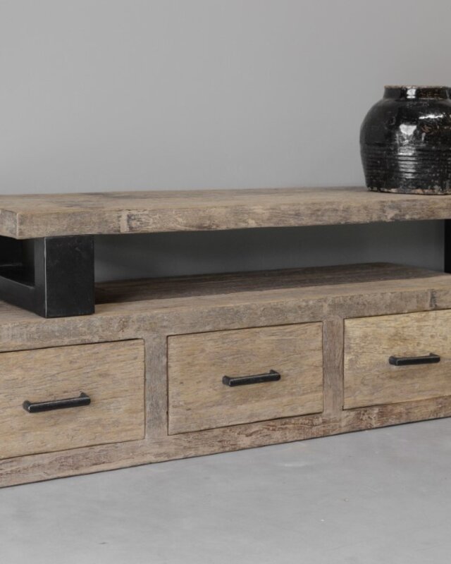 Be-Uniq TV Meubel | 2-delig 3 Lades | H50 x B190 x D40 cm