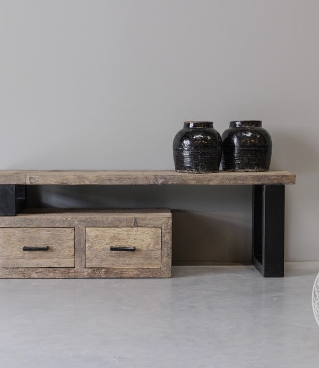 Be-Uniq TV Meubel | 2-delig 3 Lades | H50 x B190 x D40 cm