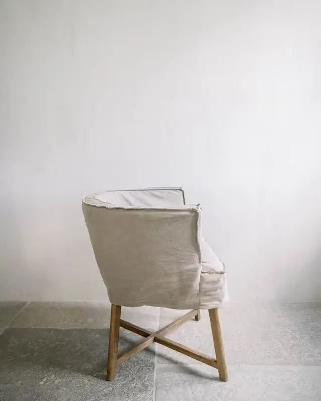 LEEFF Woody (Woodie) Stoelhoes | Light Grey | Linnen