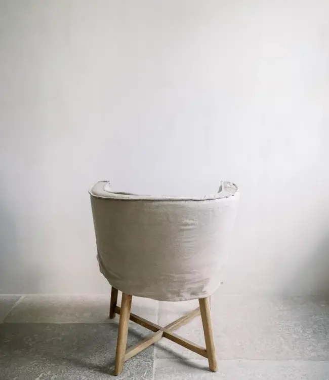 LEEFF Woody (Woodie) Stoelhoes | Light Grey | Linnen