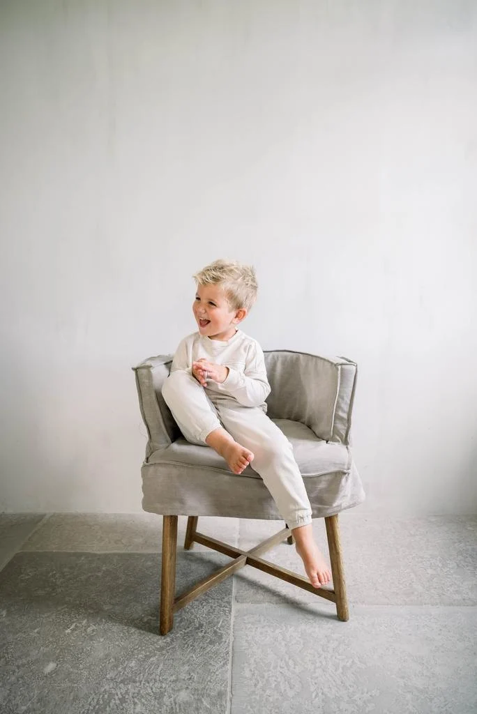 LEEFF Woody (Woodie) Stoelhoes | Light Grey | Linnen