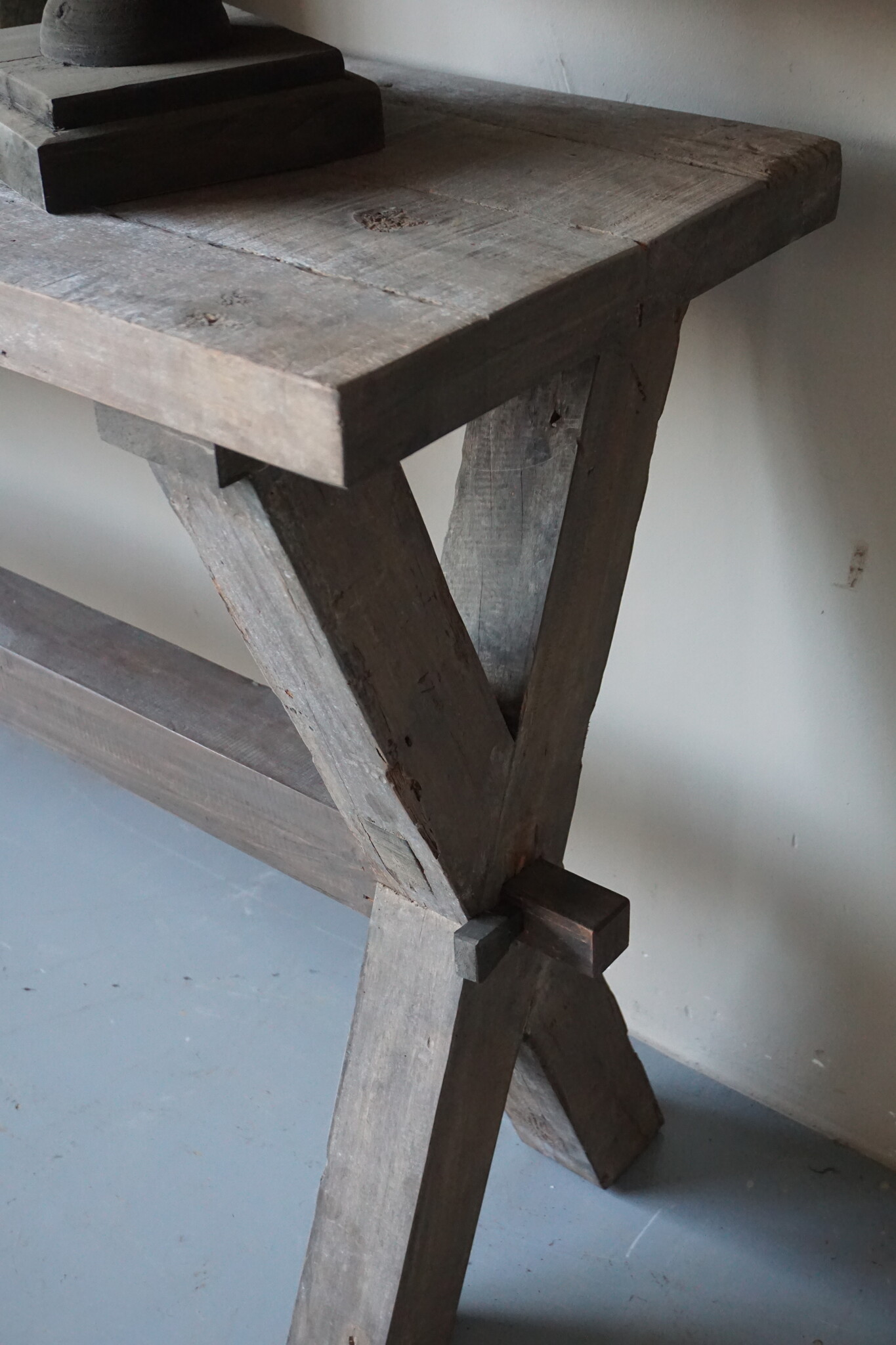 Rene Houtman Sidetable Cross | Oud Hout | Met Lade | B200 cm