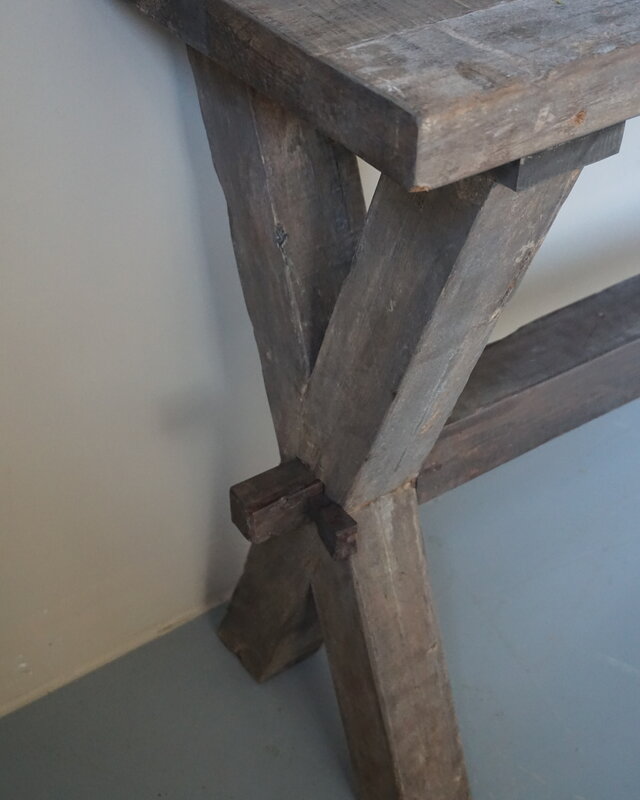 Rene Houtman Sidetable Cross | Oud Hout | Met Lade | B200 cm