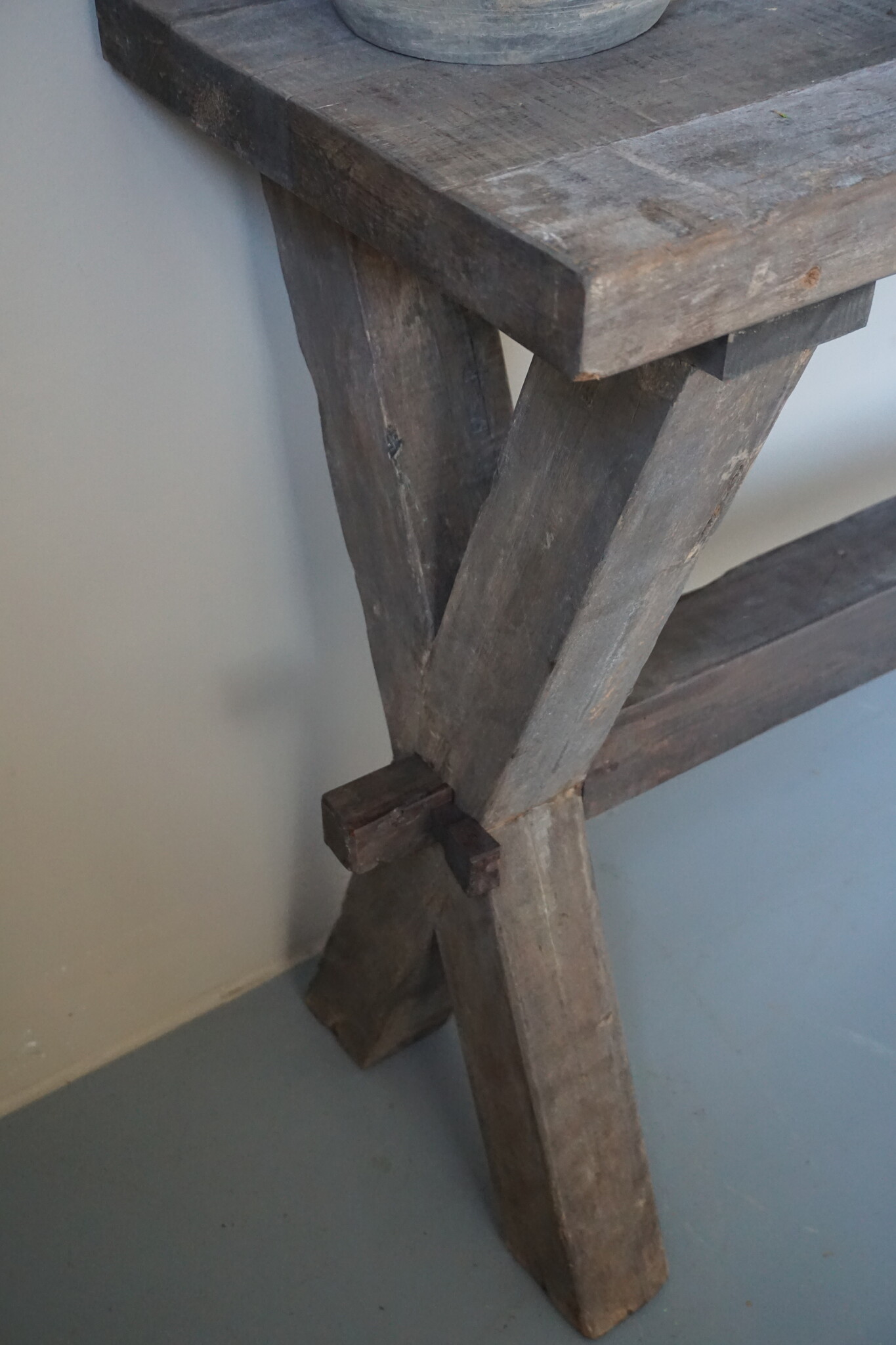 Rene Houtman Sidetable Cross | Oud Hout | Met Lade | B200 cm