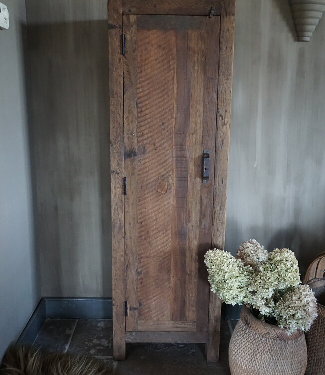 Rene Houtman Badkamerkast Barrano | 1 Deur 3 Planken | H161 x B50