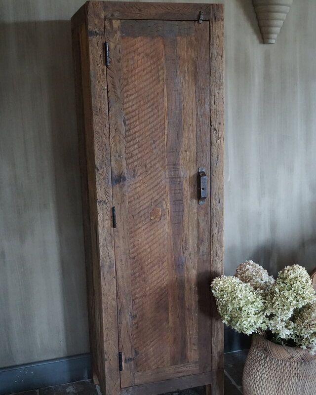 Rene Houtman Badkamerkast Barrano | 1 Deur 3 Planken | H161 x B50