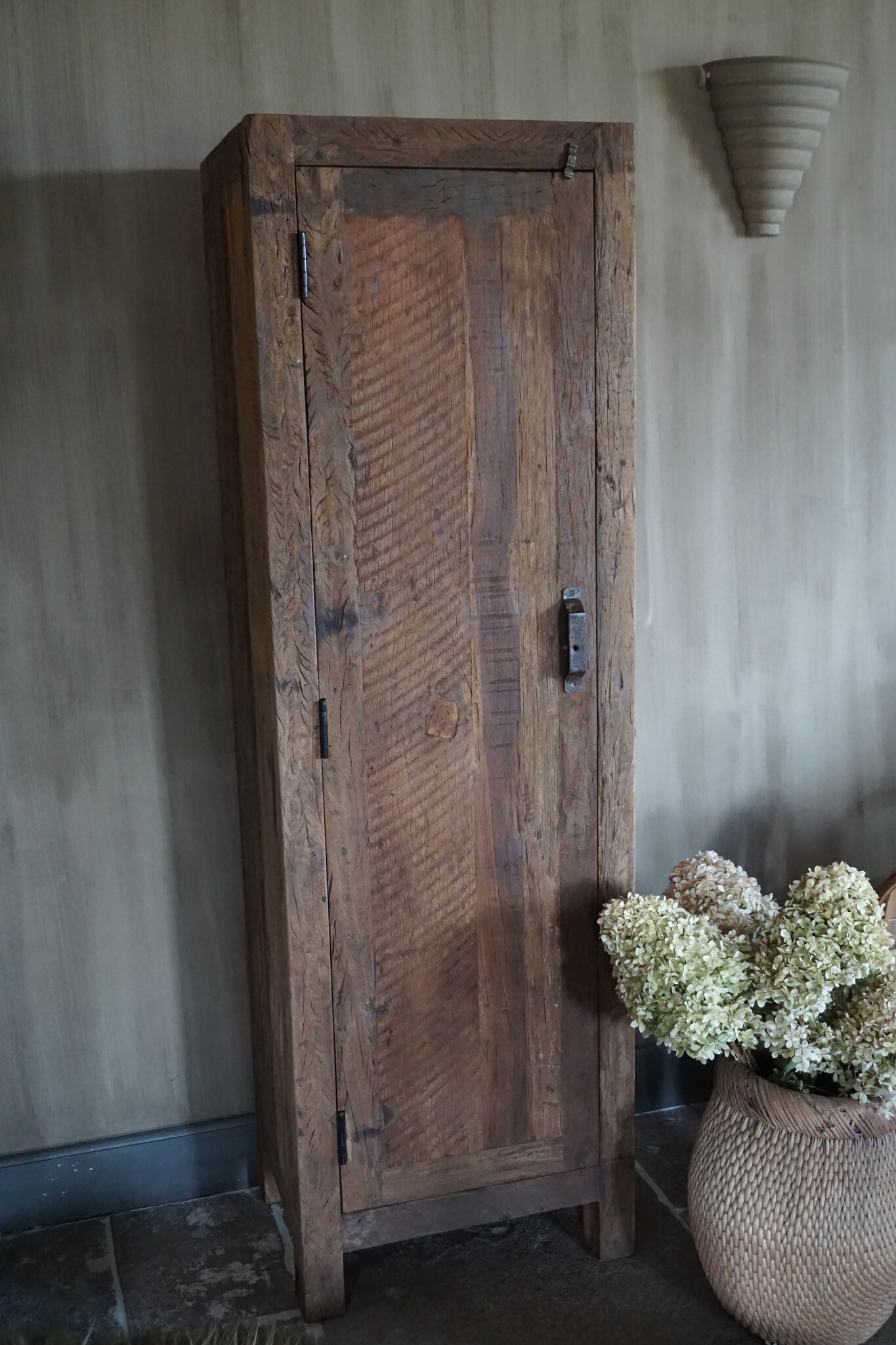 Rene Houtman Badkamerkast Barrano | 1 Deur 3 Planken | H161 x B50