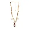 Decoratie- Halsketting | De Big White Cowrie Shell | Wit