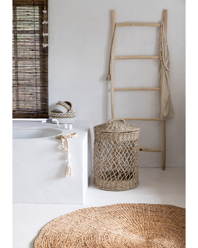 Bazar Bizar Decoratie- Halsketting | Kubu | Naturel Wit