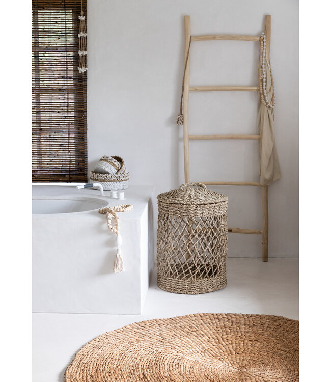 Bazar Bizar Decoratie- Halsketting | Kubu | Naturel Wit