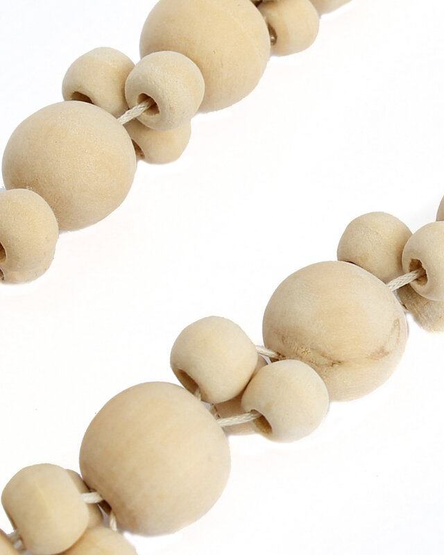 Bazar Bizar Decoratie- Halsketting | Kubu | Naturel Wit