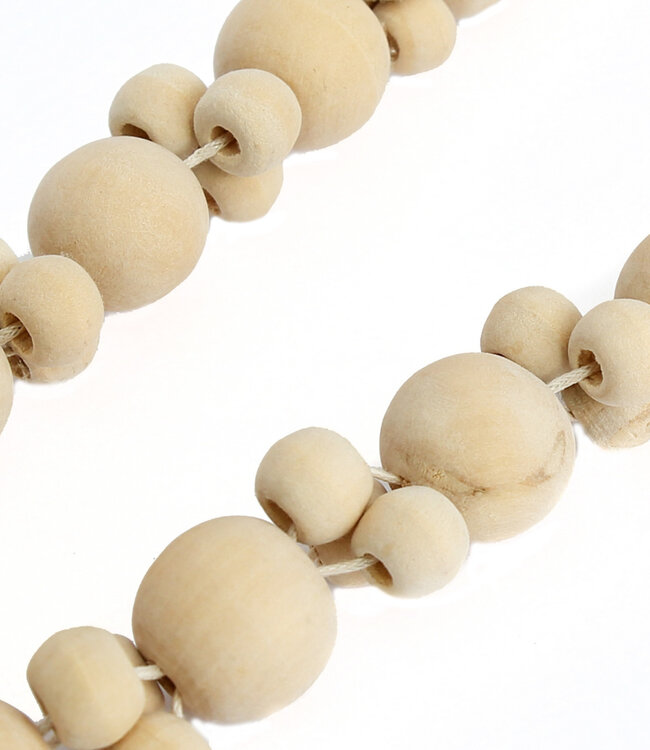 Bazar Bizar Decoratie- Halsketting | Kubu | Naturel Wit