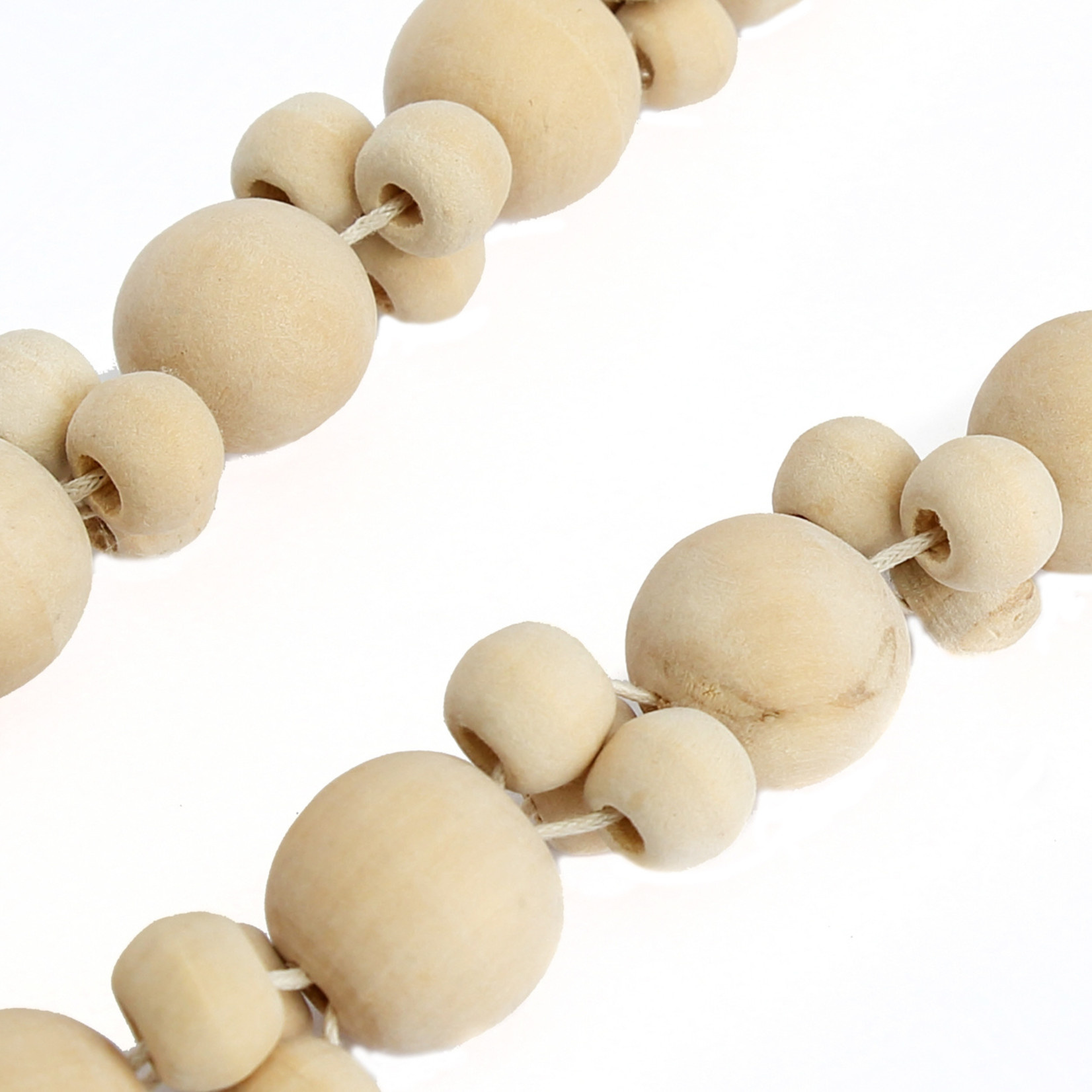 Bazar Bizar Decoratie- Halsketting | Kubu | Naturel Wit