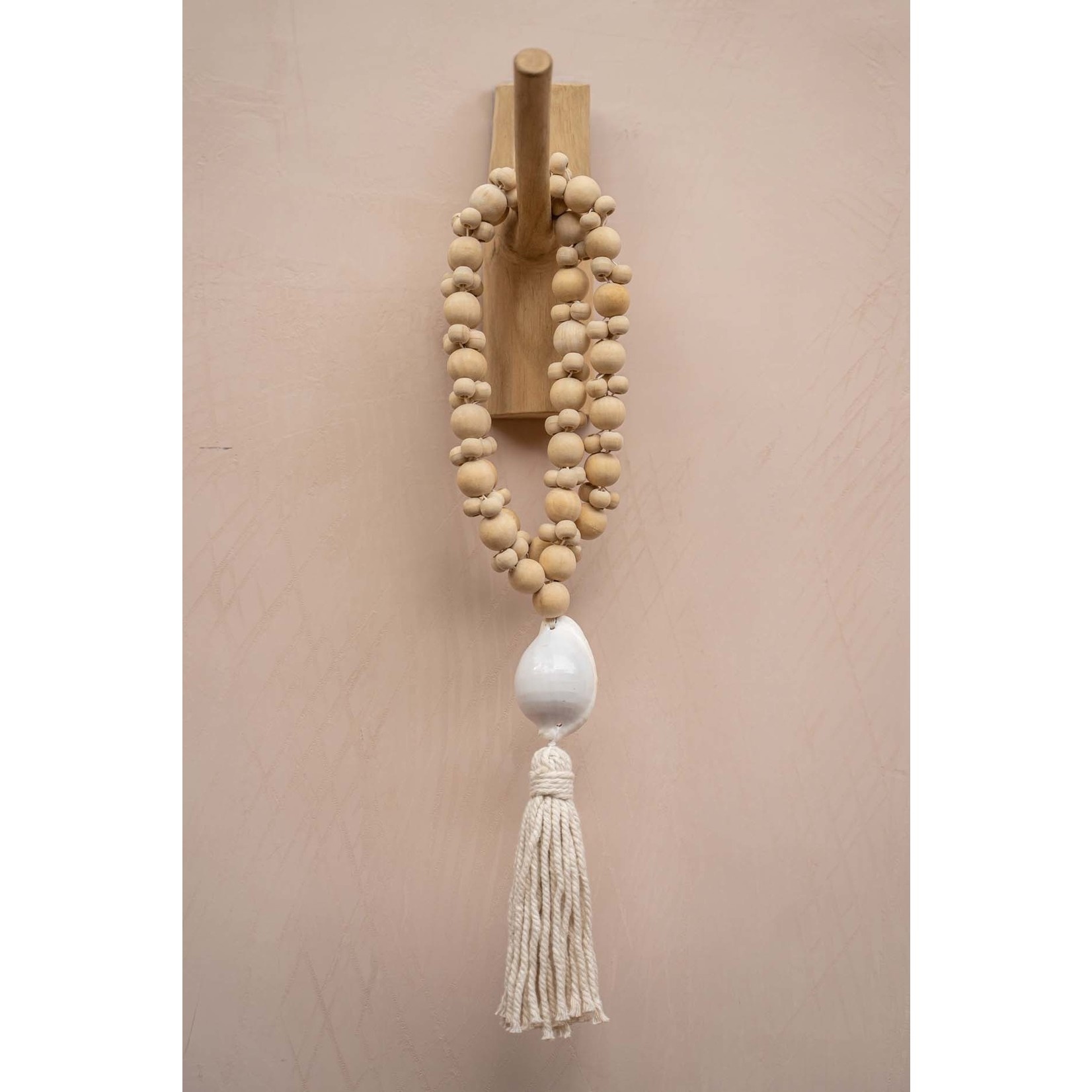 Bazar Bizar Decoratie- Halsketting | Kubu | Naturel Wit
