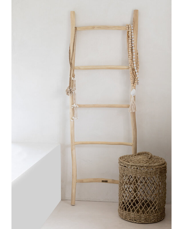 Bazar Bizar Decoratie- Halsketting | Kubu | Naturel Wit