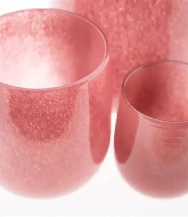 DutZ Vaas Barrel | Cranberry | H18 x D14 cm