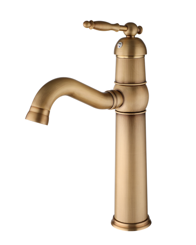 Rene Houtman Klassieke Bronzen Wastafelkraan - H30 cm