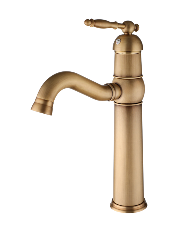 Rene Houtman Klassieke Bronzen Wastafelkraan - H30 cm