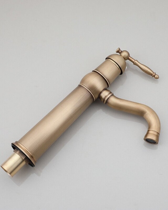 Rene Houtman Klassieke Bronzen Wastafelkraan - H30 cm