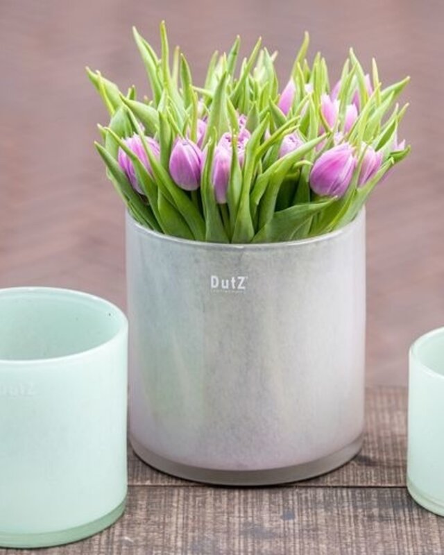 DutZ Cilinder Vaas | Menthol | H14 x D14 cm