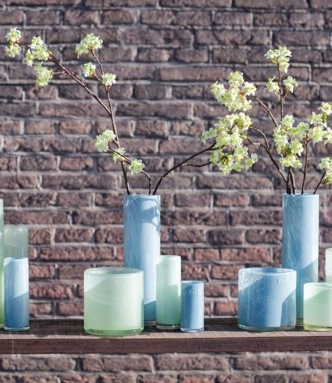 DutZ Cilinder Vaas | Menthol | H14 x D14 cm