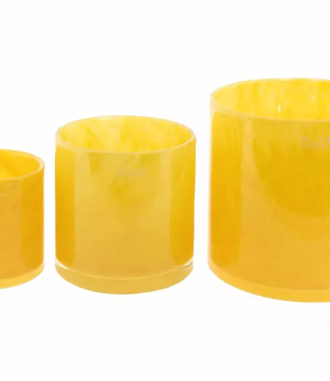 DutZ Cilinder Vaas | Mais Geel | H14 x D14 cm