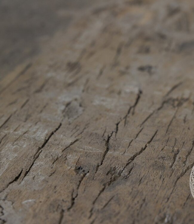 Be-Uniq Salontafel Oud Rustiek Hout | Dirk Large | H40 x D75 cm