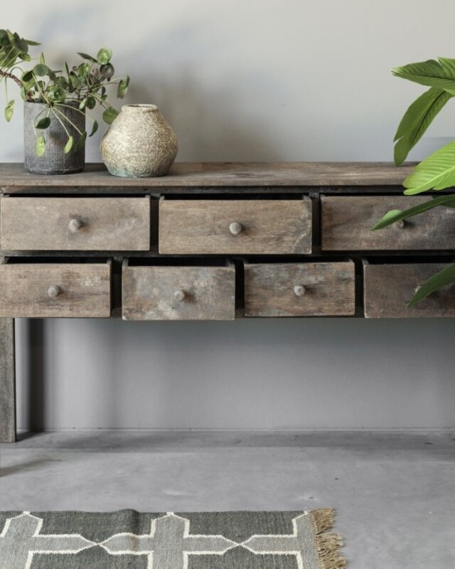 Be-Uniq Sidetable Banka | Met Lades | H90 x B160 x D40 cm