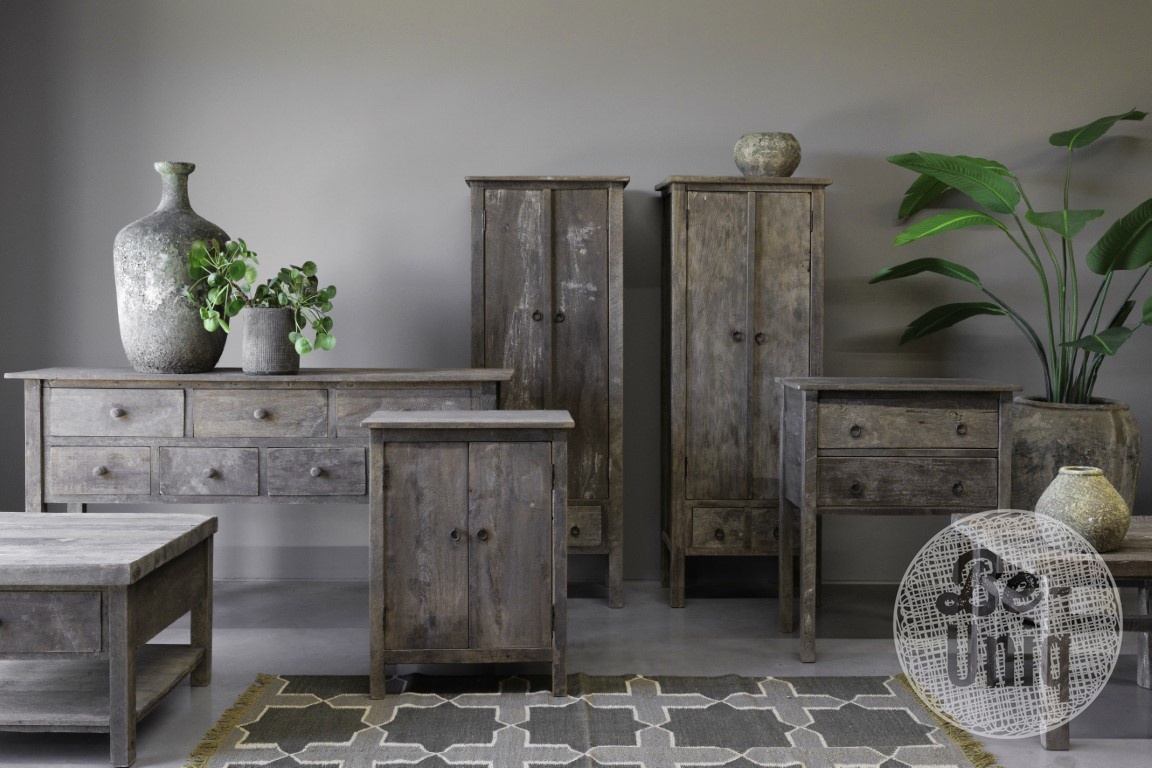 Be-Uniq Sidetable Banka | Met Lades | H90 x B160 x D40 cm
