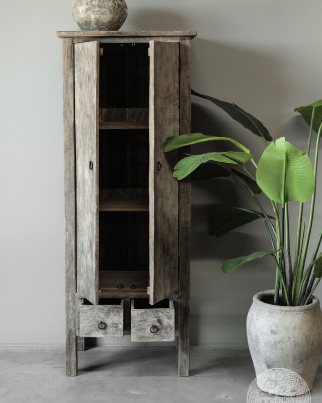 Be-Uniq Smalle 2-Deurs Kast Victoria | H160 x B60 x D40 cm